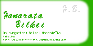 honorata bilkei business card
